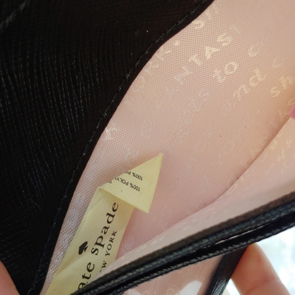 Kate Spade Cameron Street Roses Stacy Pink Saffiano Leather Bifold Wallet - Picture 11 of 17